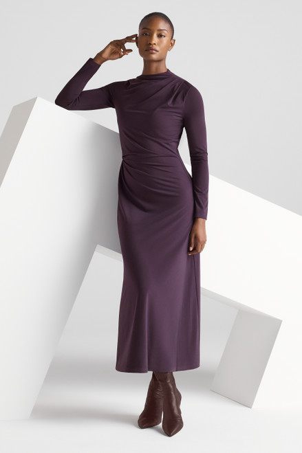 Rona Jersey Dress Aubergine