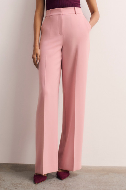 Clever Crepe Doppio Adelaide Trousers Cherry Blossom Pink