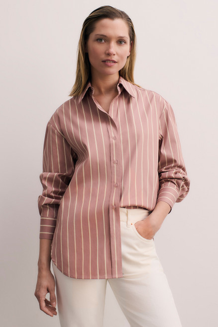 Claudia Cotton Shirt Dusty Rose