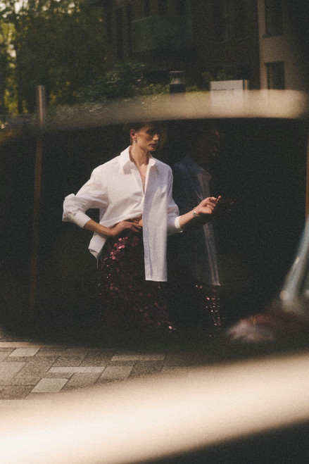 Claudia Cotton Shirt White