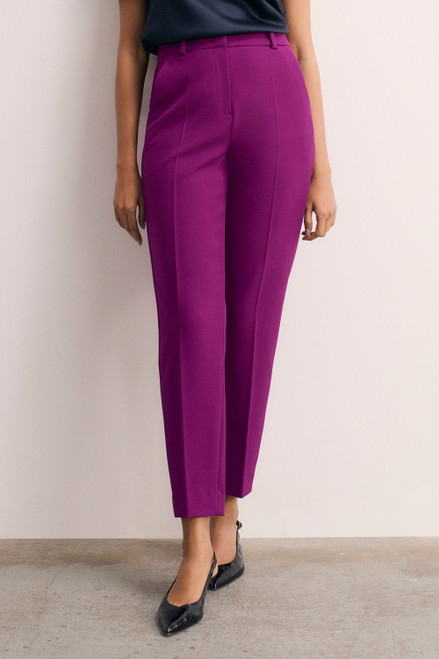 Tavira Sculpt Stretch Crepe Trousers Berry