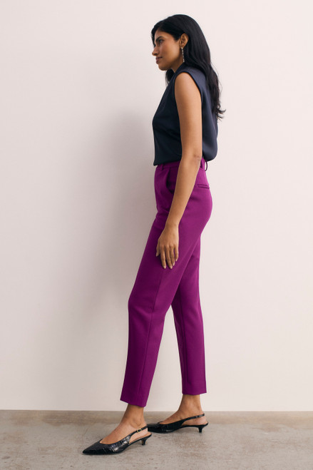 Tavira Sculpt Stretch Crepe Trousers Berry