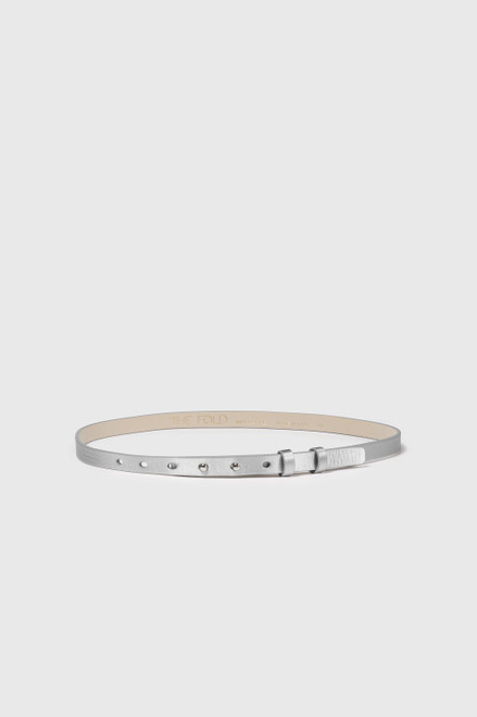 Selis Leather Belt Silver