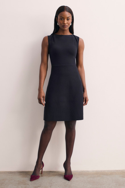 Sculpt Knit Parella Dress Navy