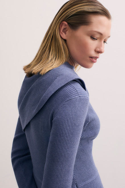 Ferno Knit Dress Slate Blue