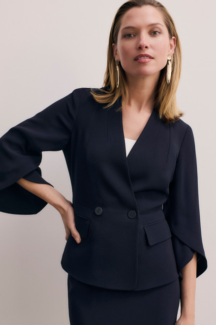 Clever Crepe Ansdell Jacket Navy