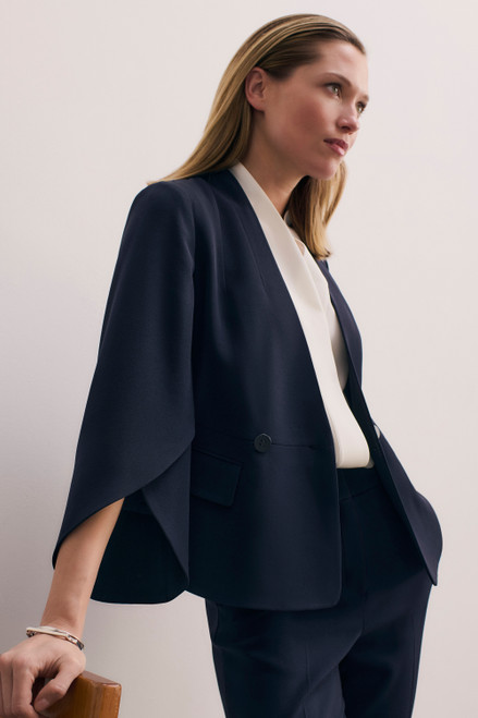 Clever Crepe Ansdell Jacket Navy