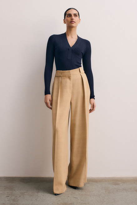 Orsett Stretch Knit Top Navy