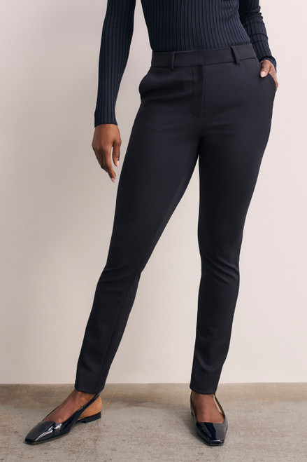 4-Way Stretch Hatfield Super Slim-Leg Trousers Navy