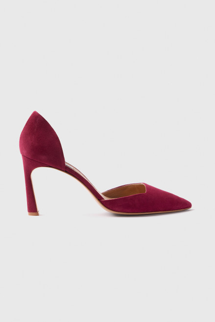 Treviso Suede Heels 80 Mulberry