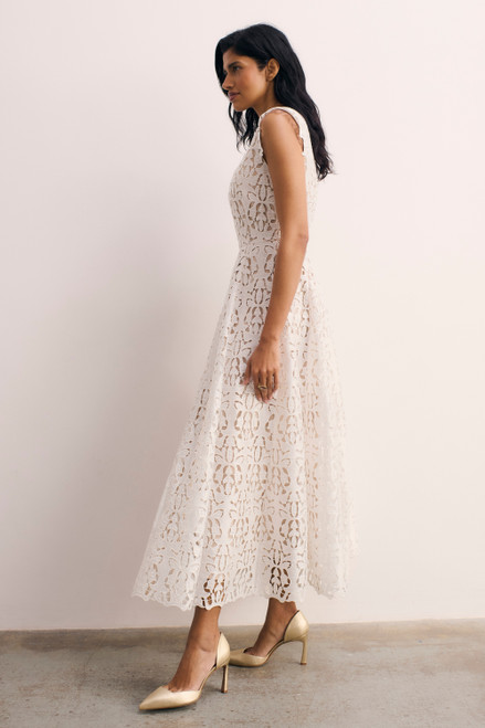 Valance Lace Dress Ivory
