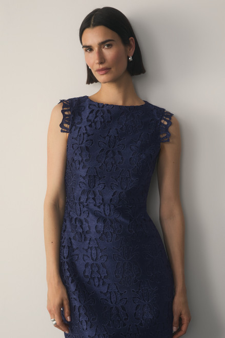 Valencia Lace Dress Indigo
