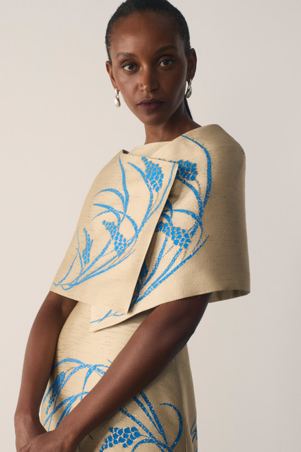 Bari Jacquard Wrap Champagne