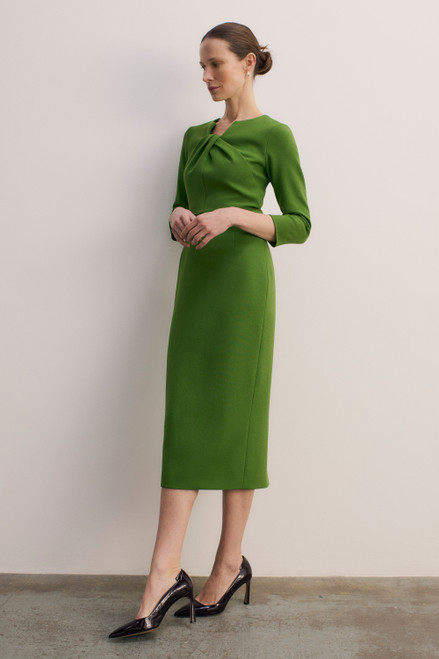 Waverley Sculpt Stretch Crepe Dress Spring Green
