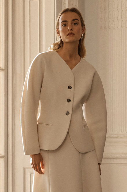 Ravello Textured Jacket Porcelain