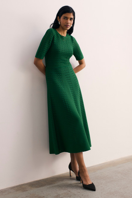 Alserio Stretch Knit Dress Laurel Green