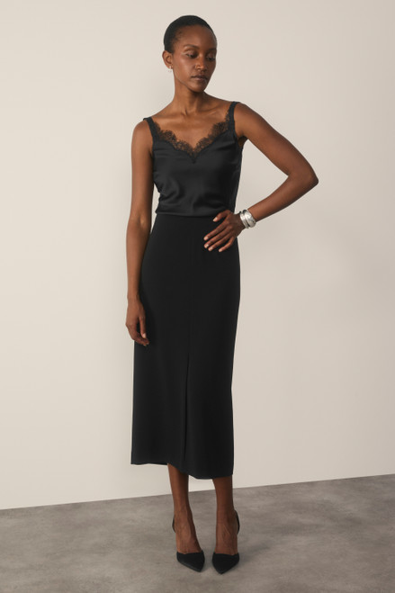Clever Crepe Oliena Skirt Black