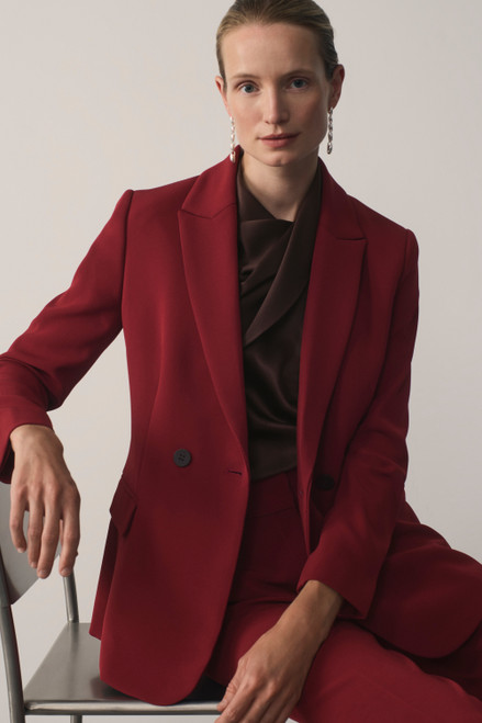 Clever Crepe Knighton Jacket Sienna Red