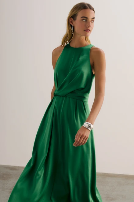 Palimi Satin Dress Meadow Green