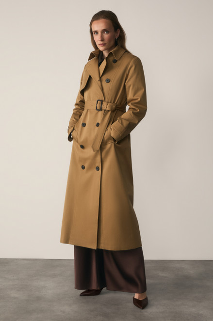 Hawthorne Water Repellant Trench Caramel