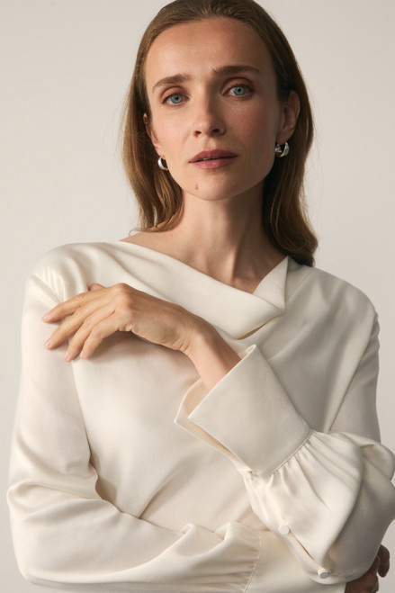 Loano Satin Top Ivory