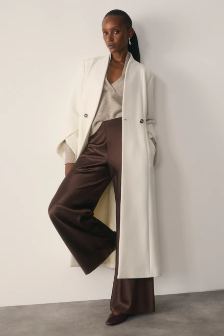 Lucena Satin Trousers Chocolate