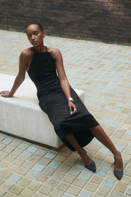 Lucia Crepe Dress Black