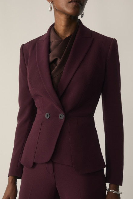 Clever Crepe Caselle Jacket Deep Plum