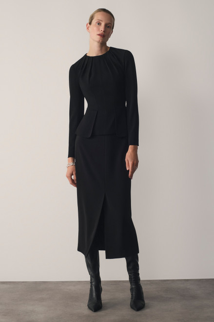 Clever Crepe Elaria Top Black