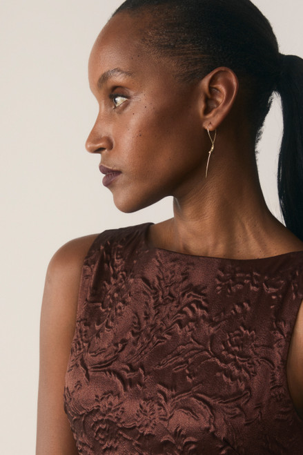 Valencia Jacquard Dress Bronze