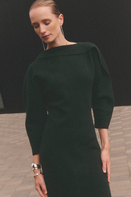 Riesi Knit Dress Fir Green