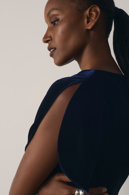 Salerno Velvet Dress Navy