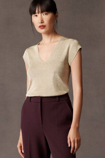 Lorne Knitted Top Gold