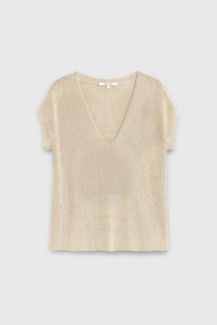 Lorne Knitted Top Gold