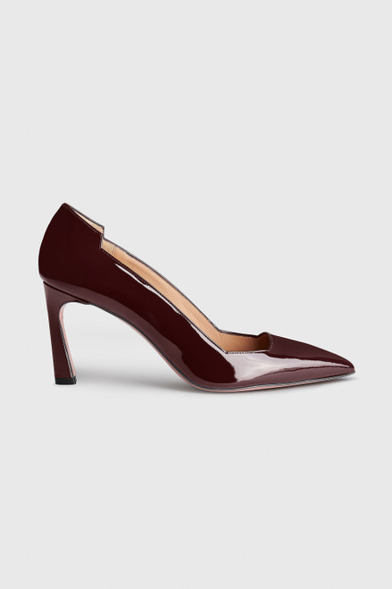 Savona Patent Leather Heels 80 Dark Wine