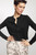 Paros Knitted Cardigan Black Silk Blend