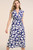 Livorno Dress French Navy And Ivory Crepe