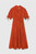 Tessano Midi Dress Terracotta Cotton