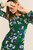 Roseby Midi Dress Green Multicolour Silk