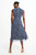 Leone Sleeveless Dress Cobalt Blue Multicolour Silk