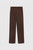 Lynton Straight-Leg Trousers Chocolate Stretch Cotton