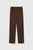 Lynton Straight-Leg Trousers Chocolate Stretch Cotton