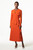 Emelyn Dress Sunset Orange Crepe Cady