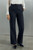 365 Pure Wool Alzira Straight Flared Trousers Navy
