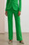 Alzira Straight Flared Trousers Vivid Green Stretch Crepe Alzira Straight Flared Trousers Vivid Green Stretch Crepe