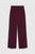 Alzira Straight Flared Trousers Plum Stretch Cotton