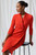 Greenwich Dress Vivid Orange Stretch Tailoring