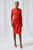 Greenwich Dress Vivid Orange Stretch Tailoring