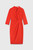 Greenwich Dress Vivid Orange Stretch Tailoring
