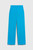 Alzira Straight Flared Trousers Turquoise Stretch Tailoring